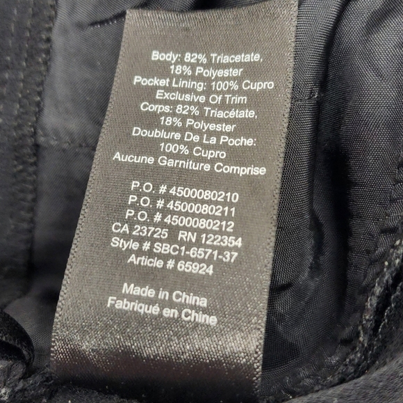Aritzia Babaton Wide Leg Pleated Crepe Trousers Black 6 - Picture 13 of 13